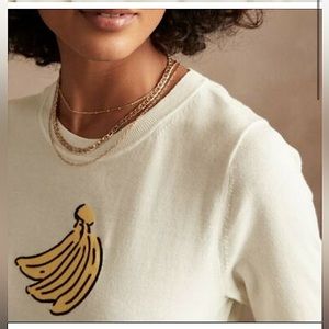 Banana Republic - Banana Intarsia Sweater - Color Snow Day - Size S